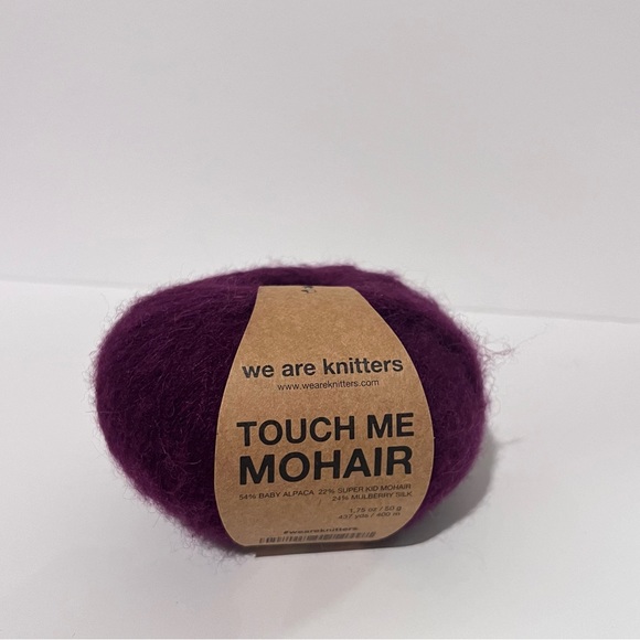 NWT We Are Knitters Touch Me Mohair Bordeaux Maroon Lace Weight Yarn Bundle 4 - Picture 2 of 15